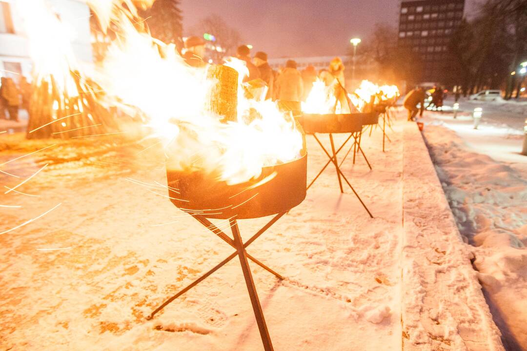 Laisvės laužai Karo muziejaus sodelyje