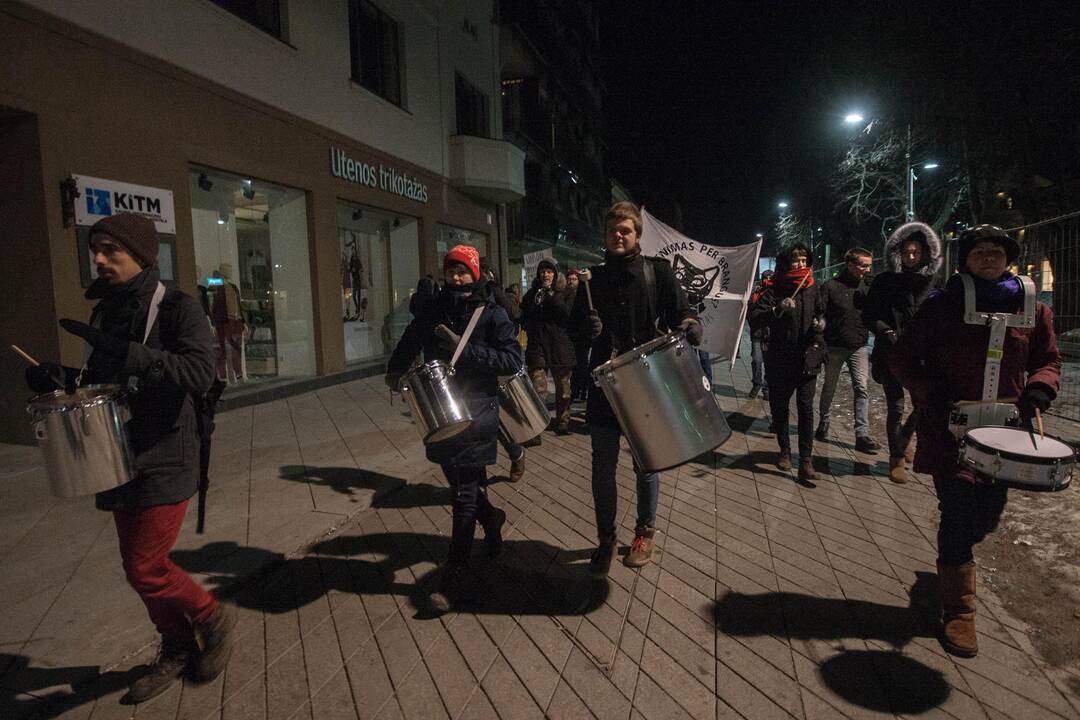 Protestas prie  restorano "Casa della pasta"