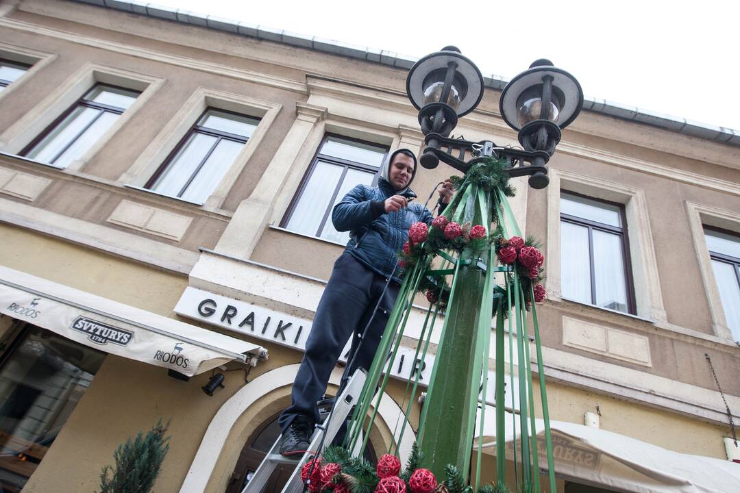 besiruošiant kalėdoms