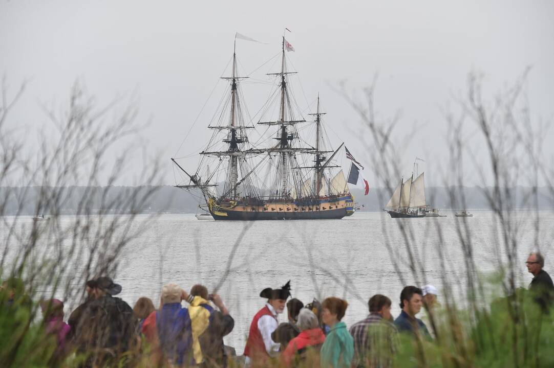 Burlaivis „Hermione“ pakartojo kelionę į Ameriką