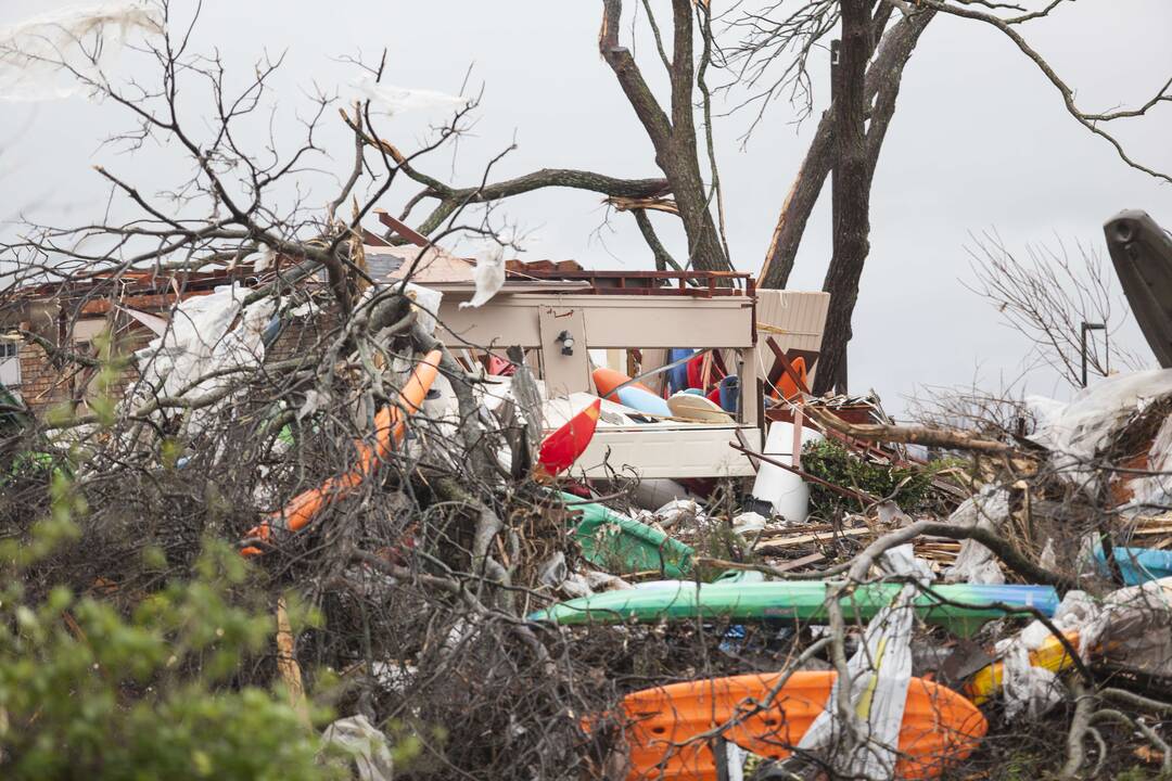 Teksaso valstijoje siautėjo tornadai