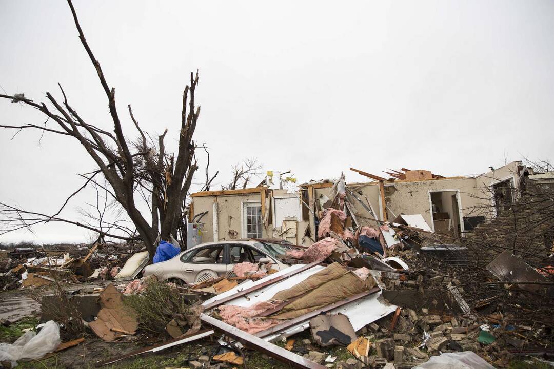 Teksaso valstijoje siautėjo tornadai