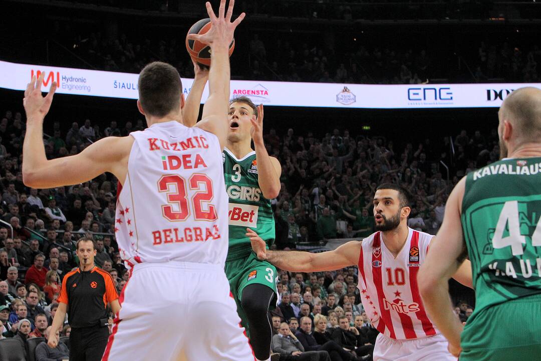 Eurolyga: „Žalgiris“ – „Crvena zvezda“ 61:77