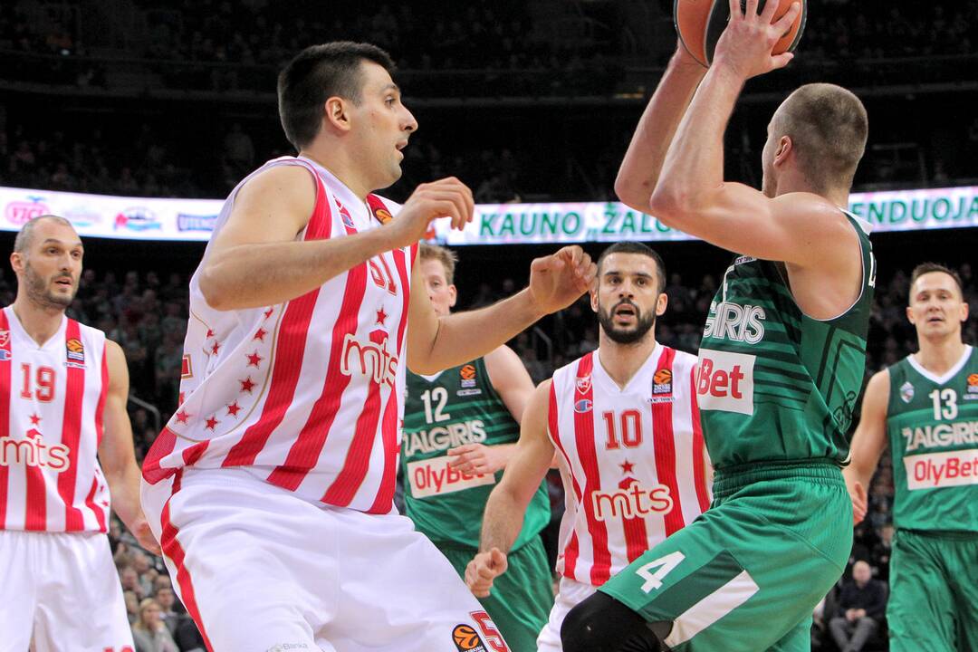 Eurolyga: „Žalgiris“ – „Crvena zvezda“ 61:77