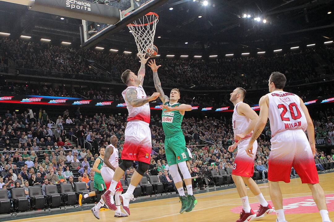 Eurolyga: „Žalgiris“ - „Emporio Armani“ 84:88