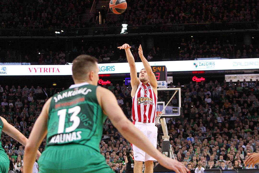 Eurolyga: „Žalgiris“ – „Olympiakos“ 74:68