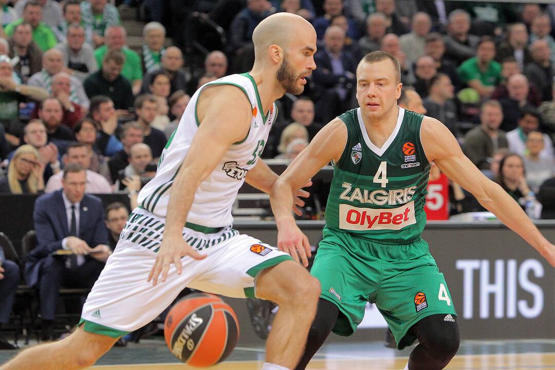 Eurolyga: „Žalgiris“ – „Panathinaikos“ 64:58