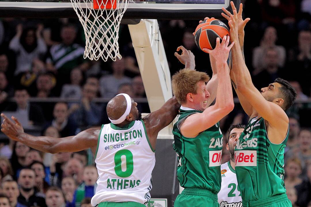 Eurolyga: „Žalgiris“ – „Panathinaikos“ 64:58