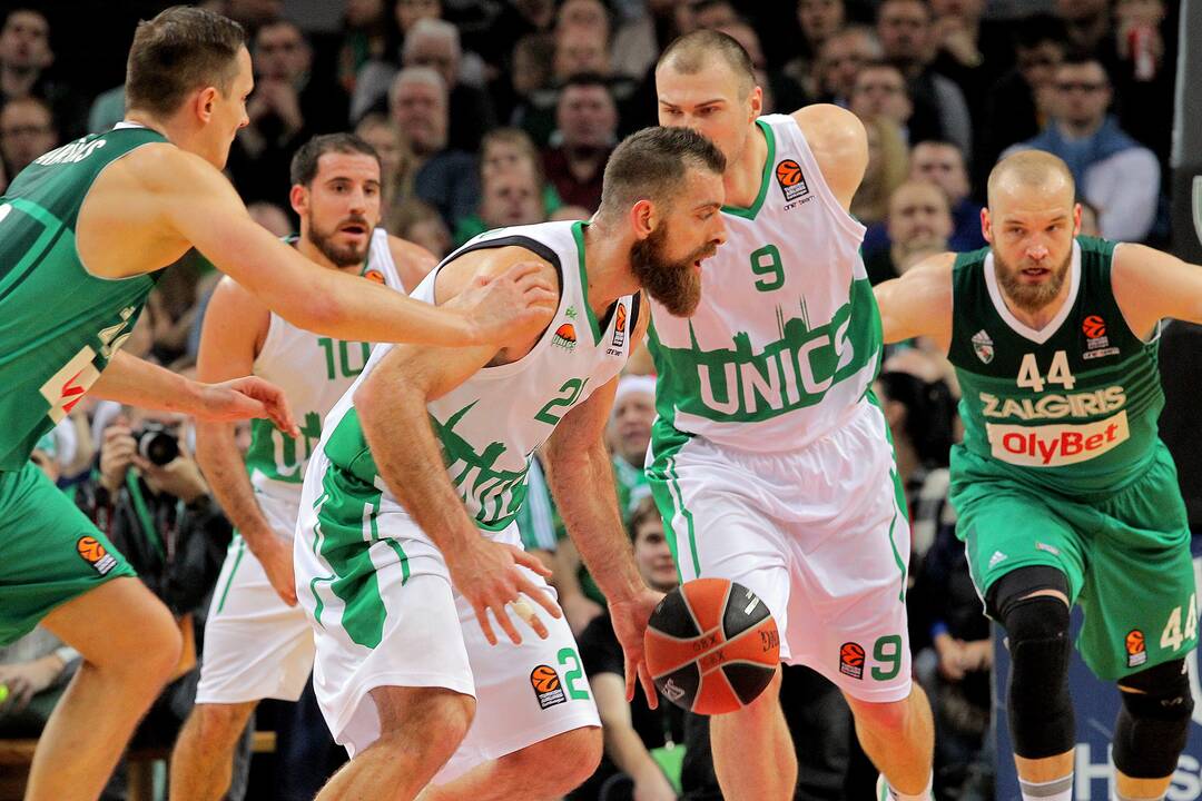 Eurolyga: „Žalgiris“ – „Uniks“ 80:88