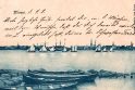 Žygis: Klaipėda žvelgiant iš Smiltynės 1899 m., kur laivybos kanale matosi jachtos.