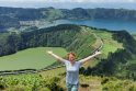 Spalvotai: vienas daugiausia fotografuojamų pasaulio vaizdų atsiveria nuo Boca do Inferno apžvalgos aikštelės.