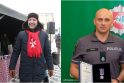 Klaipėdietis B. Einaras (kairėje) ir policijos pareigūnas A. Tiškus