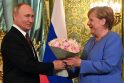 Vladimiras Putinas ir Angela Merkel