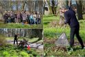 Ukrainiečiai padėkos talkoje tvarkė Vilniaus miesto parkus
