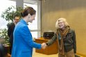 V. Čmilytė-Nielsen susitiko su Ukrainos savanore paramedike J. Pajevska-Taira