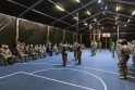 JAV rotacinių pajėgų batalionų Lietuvoje pasikeitimo ceremonija