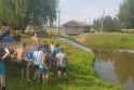Stovykla: indėniškomis tradicijomis garsėjančiame Vinetu kaime Klaipėdos rajone stovyklavo uostamiesčio Jūrų kadetų mokyklos moksleiviai.
