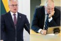 Gitanas Nausėda (kairėje) ir Arvydas Anušauskas