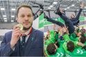 Čempionai: P.Nausėdos vadovaujami "Kauno Hockey" ledo ritulininkai atvertė naują Lietuvos ledo ritulio lygos istorijos puslapį.