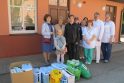 Ligoninės personalas džiaugėsi Klaipėdos stačiatikių visų rusų šventųjų parapijos tikinčiųjų dovanomis sunkiai sergantiems vienišiems pacientams.