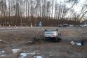 Alytaus rajone penki baltarusiai nuvažiavo nuo kelio ir apsivertė