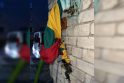 Tyrimas: pareigūnai vis dar aiškinasi, kodėl įtartas vyras degino Lietuvos vėliavas.