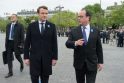 Emmanuelis Macronas ir Francois Hollande
