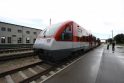 Tarptautinis keleivinis traukinys Ryga - Minskas Lietuvoje nestos 