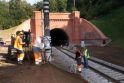 Pasikeitė: prieš 150 metų pastatytas tunelis tapo vienu moderniausių geležinkelio ruožų Lietuvoje