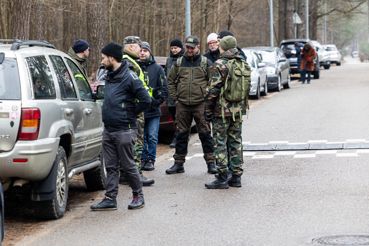 Prie L. Volkovo namų dirba policijos pareigūnai