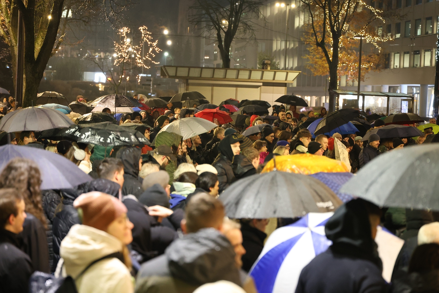 Protestas prieš „Nemuno aušros“ įtraukimą į valdančiąją koaliciją Kaune