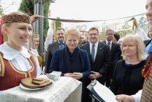 D. Grybauskaitė lankėsi Vasario 16-osios gimnazijoje