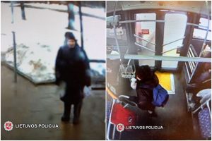 Vilniaus policija ieško šio vyro: įtariamas pavogęs kuprinę autobuse