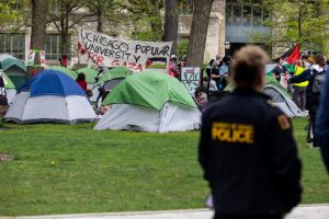 JT reiškia susirūpinimą dėl policijos veiksmų prieš protestuotojus JAV universitetuose