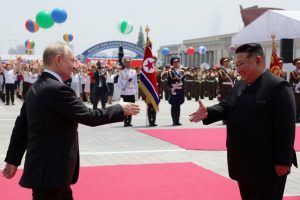 Rusijos naujienų agentūros: V. Putinas pareiškė vertinantis Šiaurės Korėjos paramą