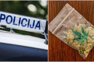 Marijampolėje sučiupti du vyrai, galimai turėję marihuanos