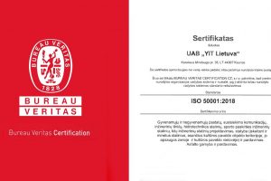 Tvarus „YIT Lietuva“ energijos valdymas sertfikuotas ISO 50001 standartu