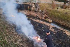 Darbinga para ugniagesiams: masiškai degė pievos, vėjas vertė medžius, plėšė stogus
