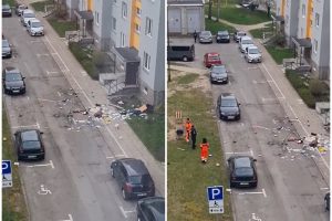 Pro daugiabučio langą Šiauliuose skriejo daiktai: moteriai sutramdyti prireikė ir ugniagesių