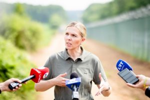 A. Bilotaitė Varšuvoje aptars galimus scenarijus dėl sienos su Baltarusija uždarymo