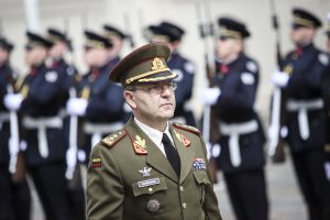 Generolas majoras V. Vaikšnoras iškilmingai išlydėtas į atsargą