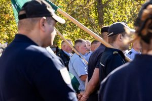 Pareigūnų protestas prie Seimo: norime, kad išliktų socialinės garantijos