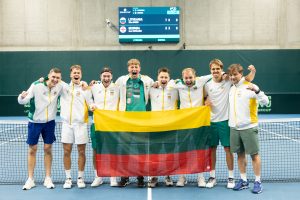 Ties praraja buvę lietuviai įveikė Sakartvelo tenisininkus