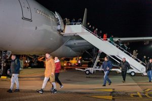 Ukrainos kariuomenė atvyko į JK treniruotis su savaeigiais ginklais AS-90