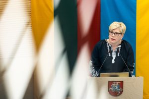 Premjerė Ukrainos Rados vadovui žada paramą iki pergalės, šalies narystės ES ir NATO