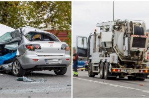 Ateities plente – sunkvežimio ir lengvojo automobilio avarija: žuvo vairuotojas (atnaujinta)