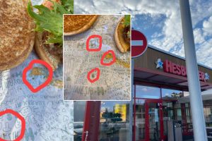 Pasišlykštėjo „Hesburger“ maistu: salotose – gyviai, o personalas juokavo, kad tai tik padažas