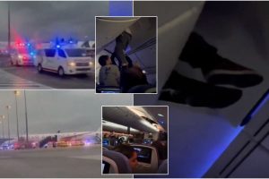 Siaubinga turbulencija skrydyje iš Ispanijos: žmogų teko traukti iš bagažo lentynos