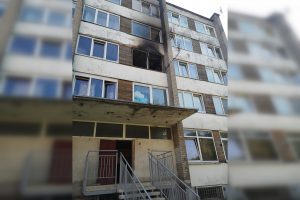 Klaipėdoje nuomininkas nukentėjo nuo gaisro