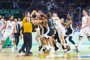 Išskirtinės rungtynės Madride: antroji „Partizan“ pergalė ir masinės žaidėjų muštynės